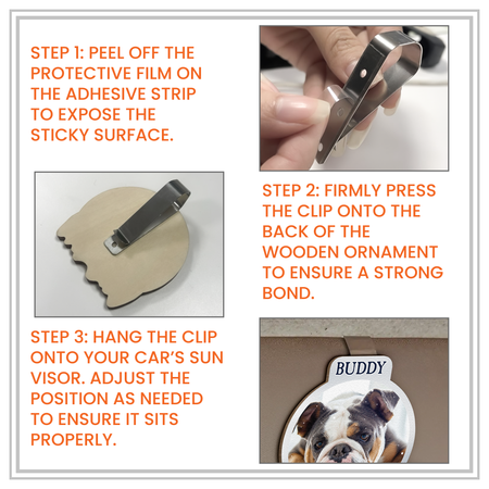 King & Queen Custom Couples Photo Drive Safe I Love You We're A Perfect Pair - Personalized Wooden Photo Car Visor Clip