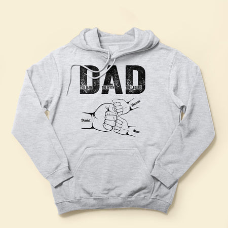 Dad The Man The Myth The Legend - Personalized Shirt Father's Day