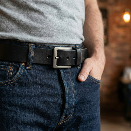I Licked It, So It's Mine - Personalized Engraved Leather Belt - Gift For Husband