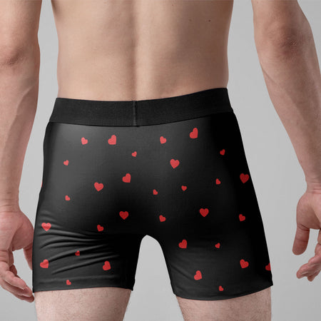 I Licked It So It's Mine Naughty Couple - Personalized Men's Boxer Briefs - Gift For Husband