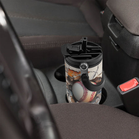 Sport Gifts For Son, Daughter Player - Basketball, Baseball, Football - Personalized 30oz Tumbler With Handle