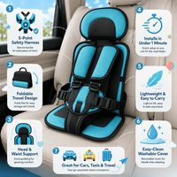 Car Seat Portable Child Travel Safety Harness Booster - Oracle Gifts
