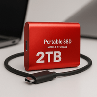 External Hard Drive Portable SSD USB C Mobile Storage 2TB - Oracle Gifts