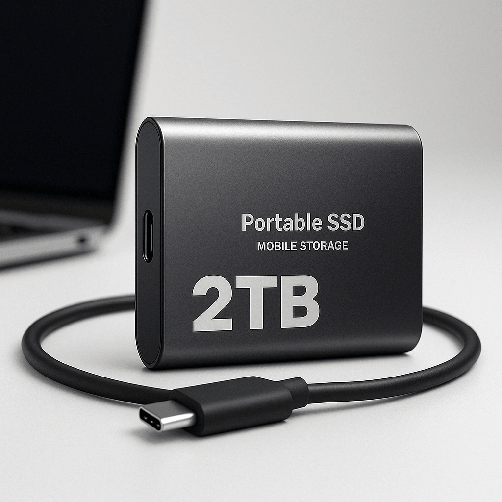 External Hard Drive Portable SSD USB C Mobile Storage 2TB - Oracle Gifts