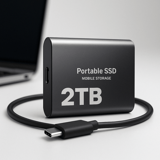 External Hard Drive Portable SSD USB C Mobile Storage 2TB - Oracle Gifts