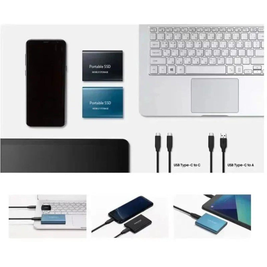 External Hard Drive Portable SSD USB C Mobile Storage 2TB - Oracle Gifts