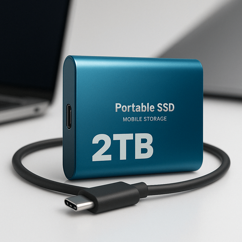 External Hard Drive Portable SSD USB C Mobile Storage 2TB - Oracle Gifts