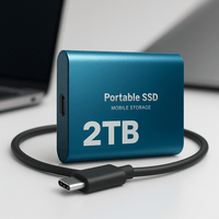 External Hard Drive Portable SSD USB C Mobile Storage 2TB - Oracle Gifts