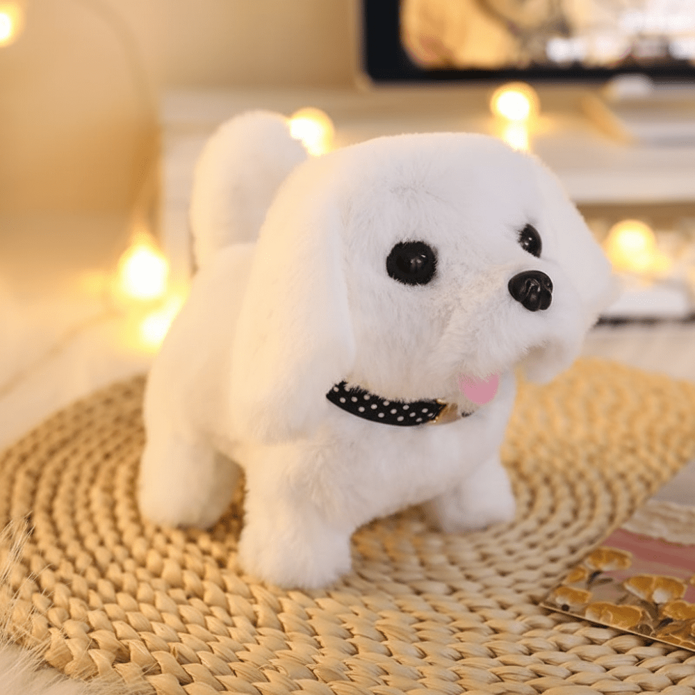 Interactive Dog Toy Plush Puppy Walking Barking Actions - Oracle Gifts