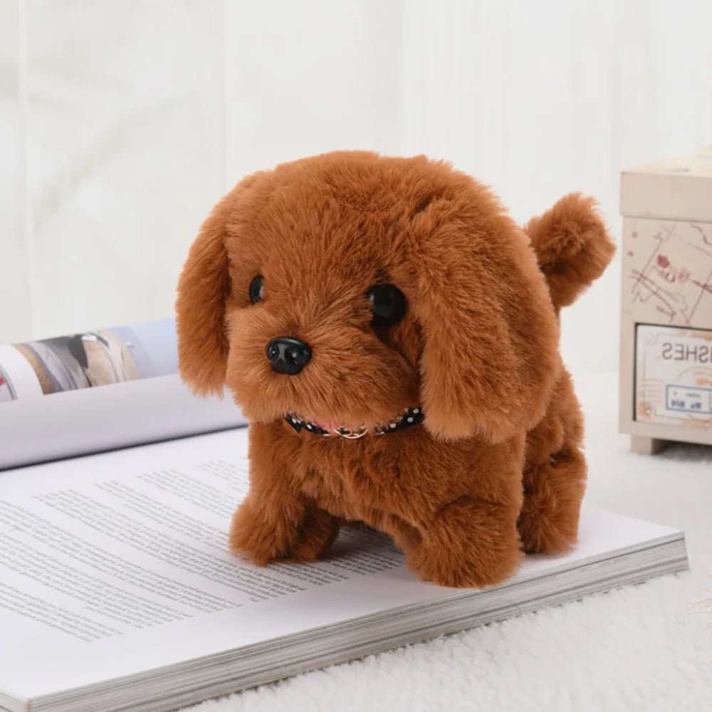Interactive Dog Toy Plush Puppy Walking Barking Actions - Oracle Gifts