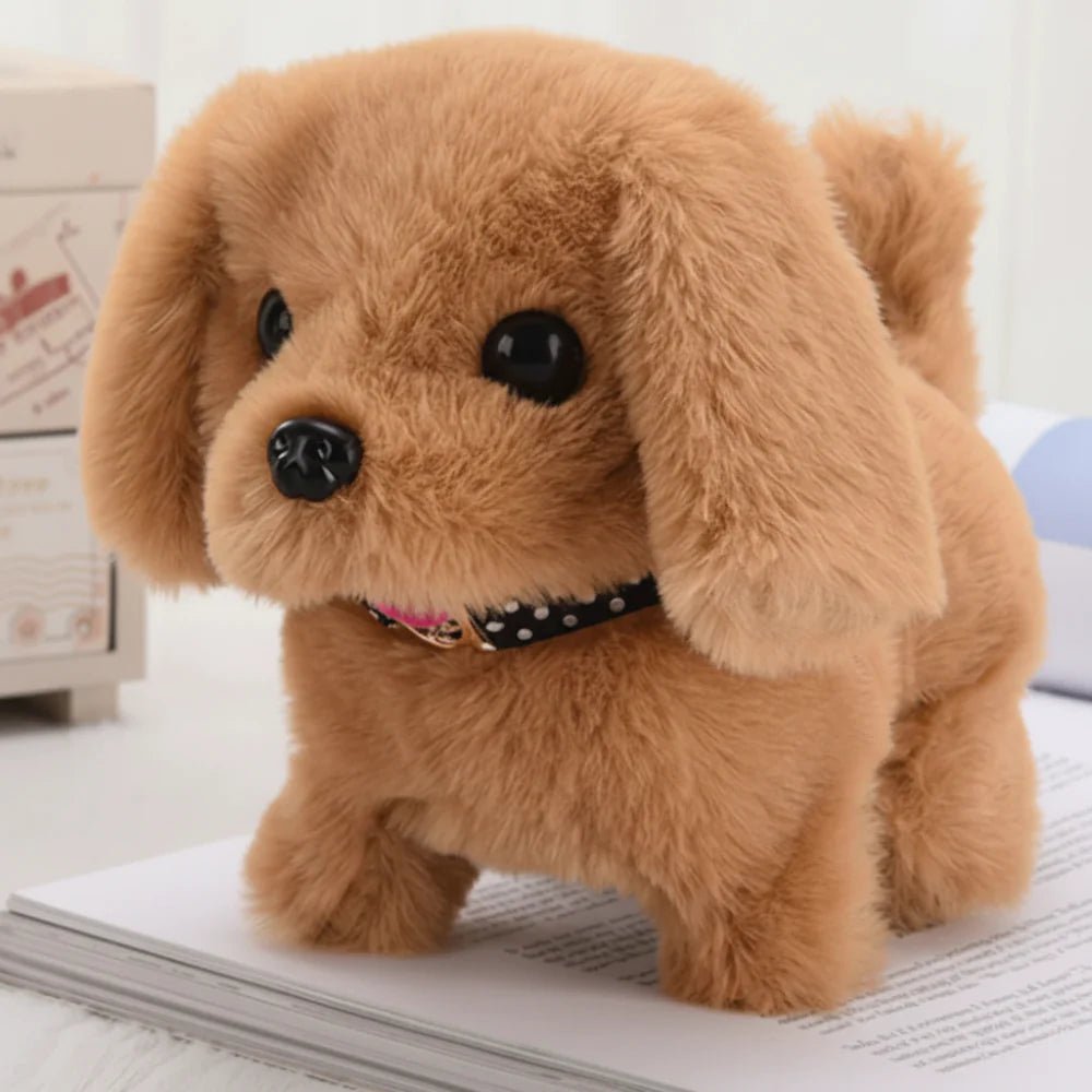 Interactive Dog Toy Plush Puppy Walking Barking Actions - Oracle Gifts