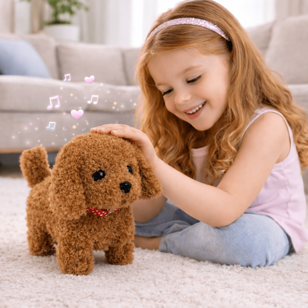 Interactive Plush Dog Toy Walking Puppy Sound Kids - Oracle Gifts
