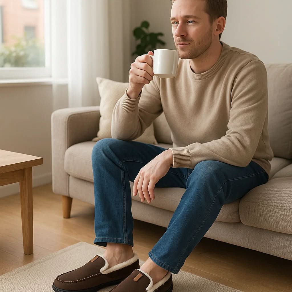 Men's Slip-On Shoes Loafers | Home Footwear - Oracle Gifts