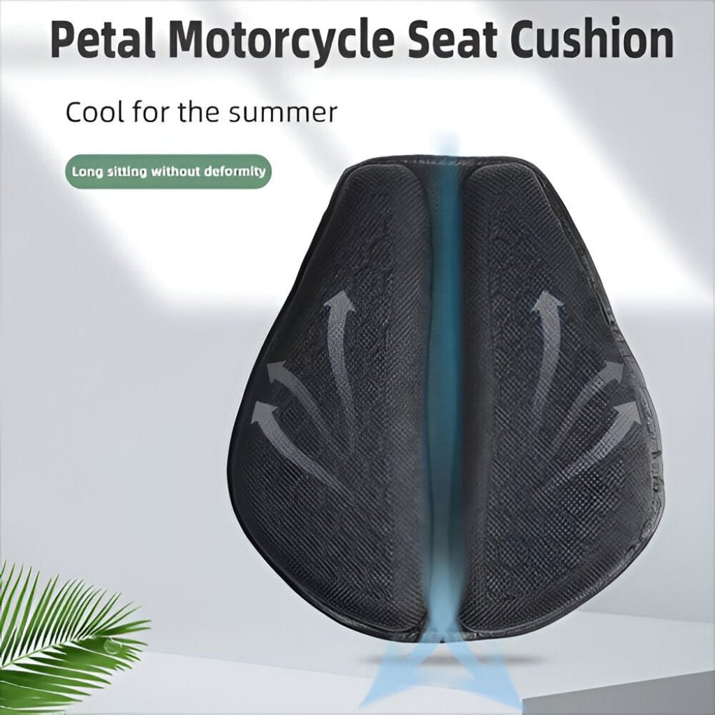 Motorcycle Seat Cushion Honeycomb Design Breathable Comfort - Oracle Gifts