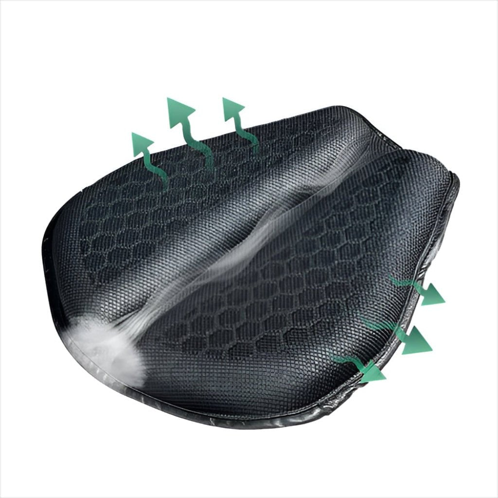 Motorcycle Seat Cushion Honeycomb Design Breathable Comfort - Oracle Gifts