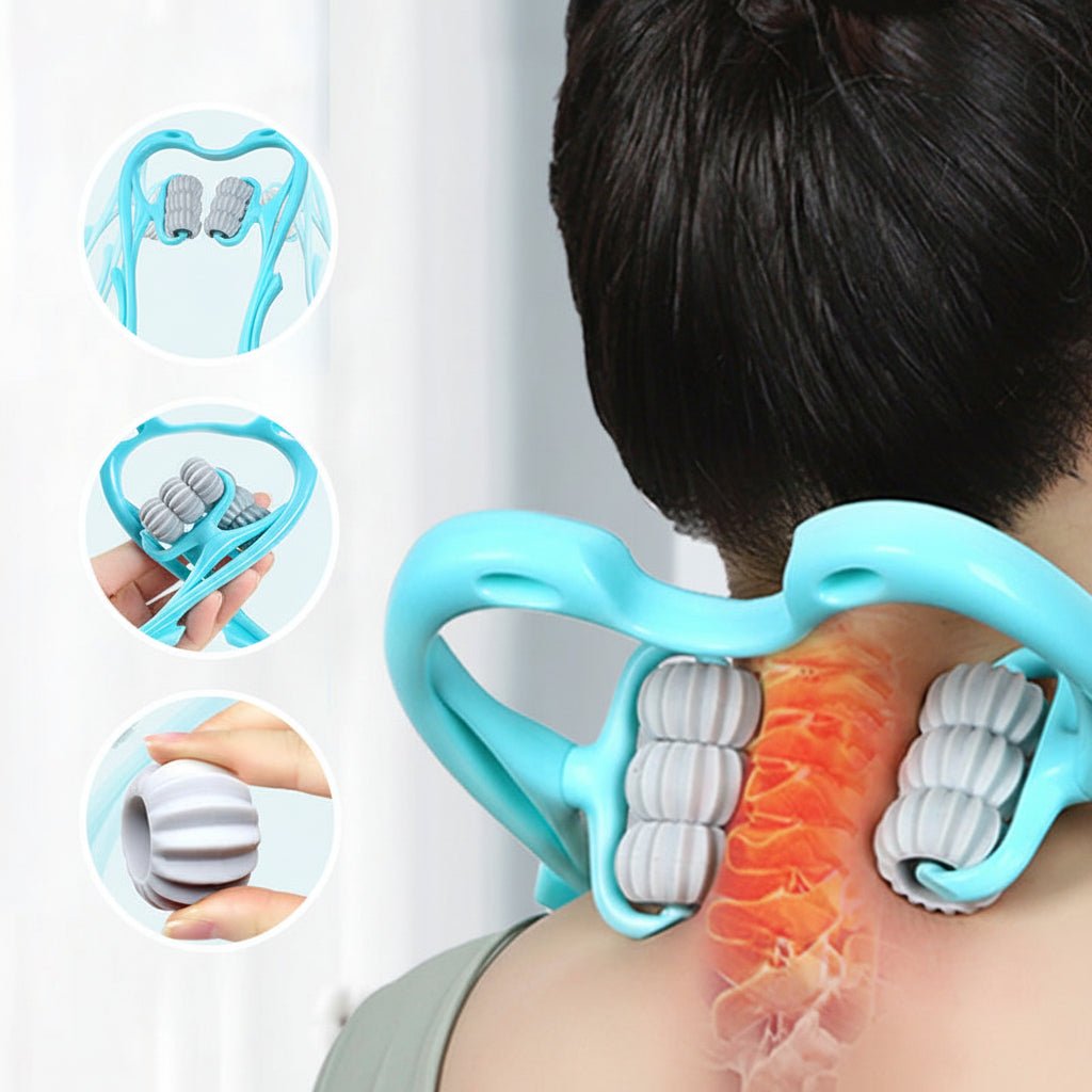 Neck Ergonomic Massager Manual Cervical Spine Roller Shoulder - Oracle Gifts
