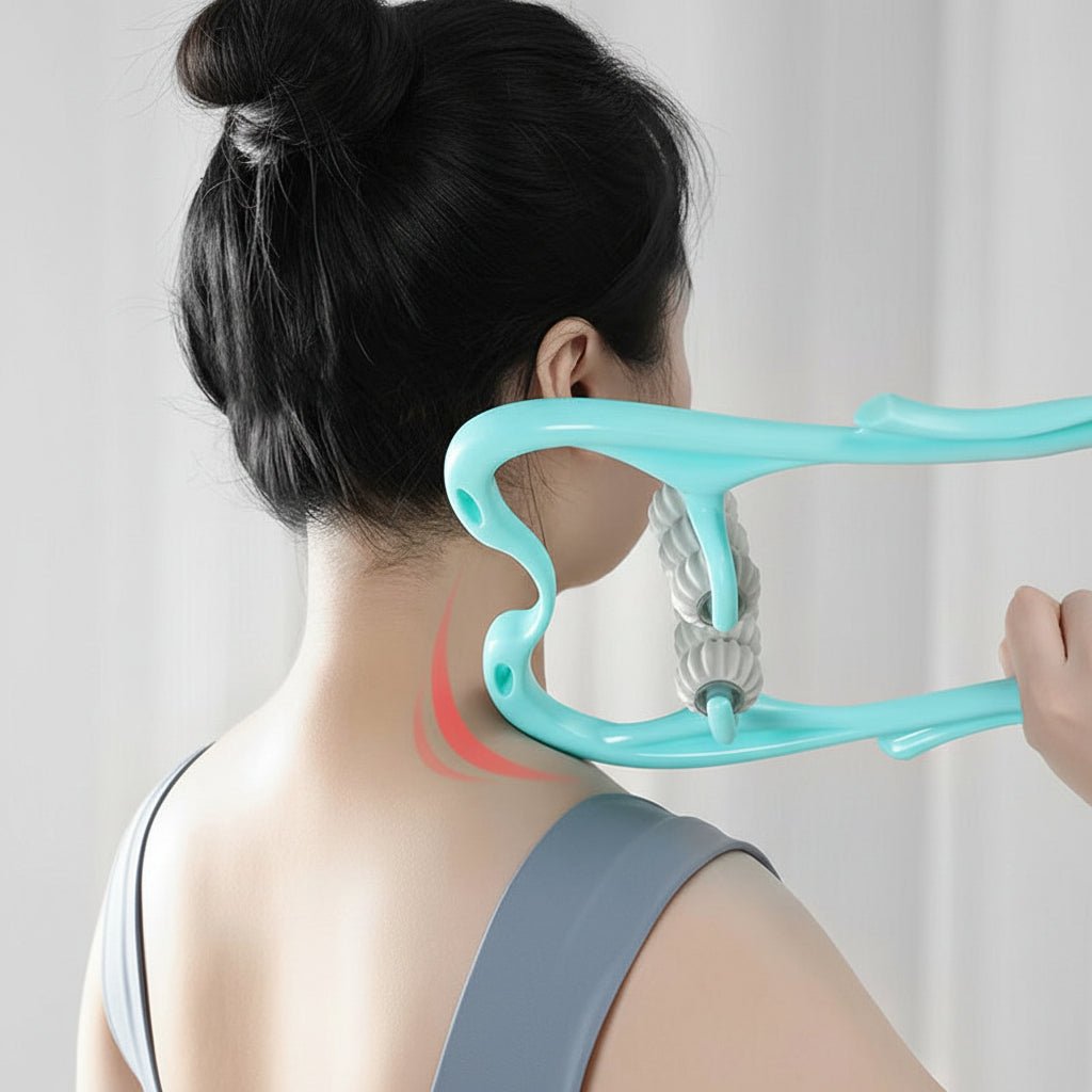 Neck Ergonomic Massager Manual Cervical Spine Roller Shoulder - Oracle Gifts