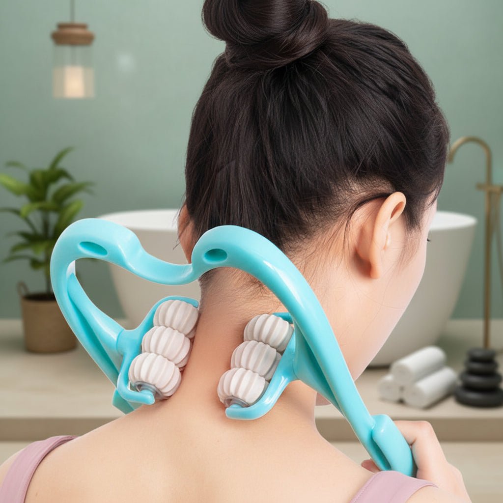 Neck Ergonomic Massager Manual Cervical Spine Roller Shoulder - Oracle Gifts
