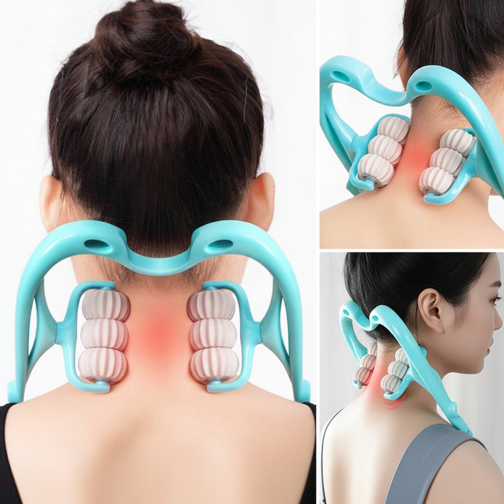 Neck Ergonomic Massager Manual Cervical Spine Roller Shoulder - Oracle Gifts