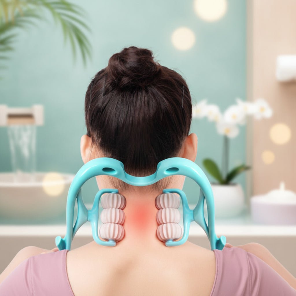 Neck Ergonomic Massager Manual Cervical Spine Roller Shoulder - Oracle Gifts