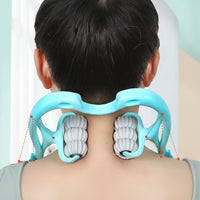 Neck Ergonomic Massager Manual Cervical Spine Roller Shoulder - Oracle Gifts