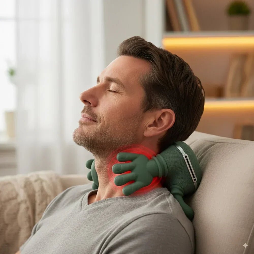Neck Massager Heated Vibrating Portable Device - Oracle Gifts