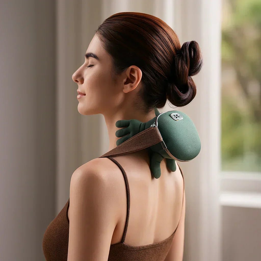 Neck Massager Heated Vibrating Portable Device - Oracle Gifts