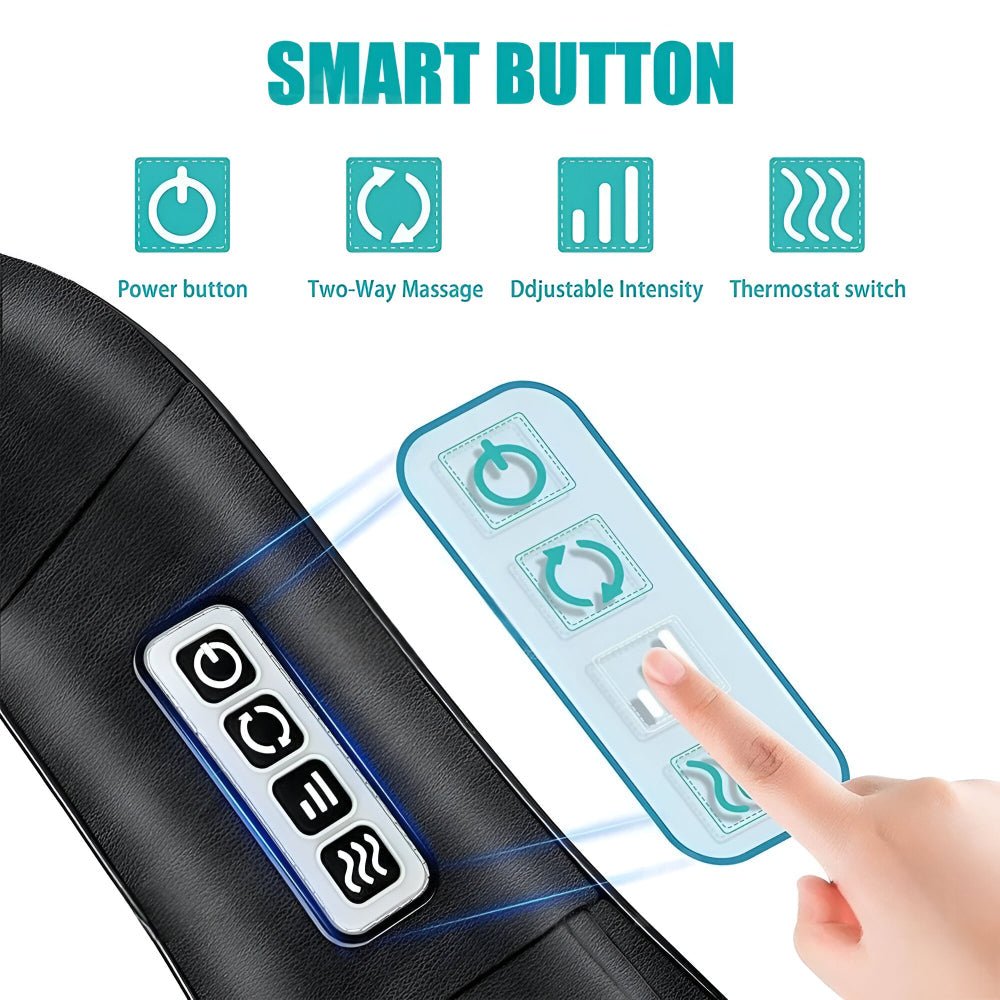 Neck Massager Shiatsu Electric Home Car Use - Oracle Gifts