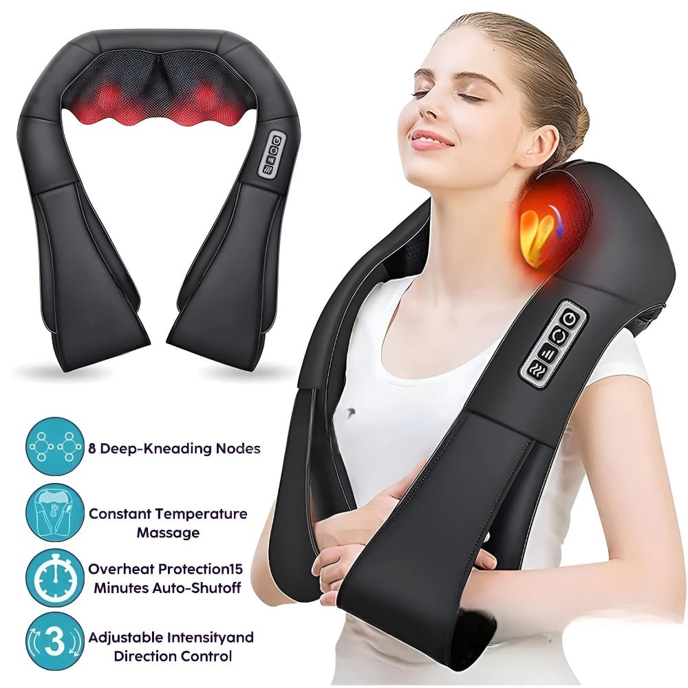 Neck Massager Shiatsu Electric Home Car Use - Oracle Gifts
