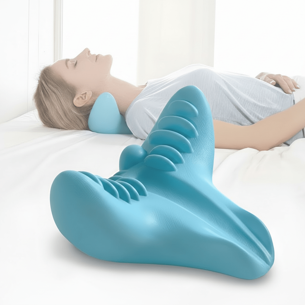 Neck Pillow Cervical Ergonomic Foam Neck Pain Relief Support - Oracle Gifts