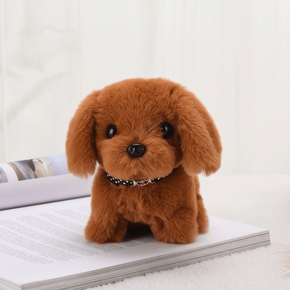 Plush Dog Toy Interactive Walking Barking Puppy Figure - Oracle Gifts