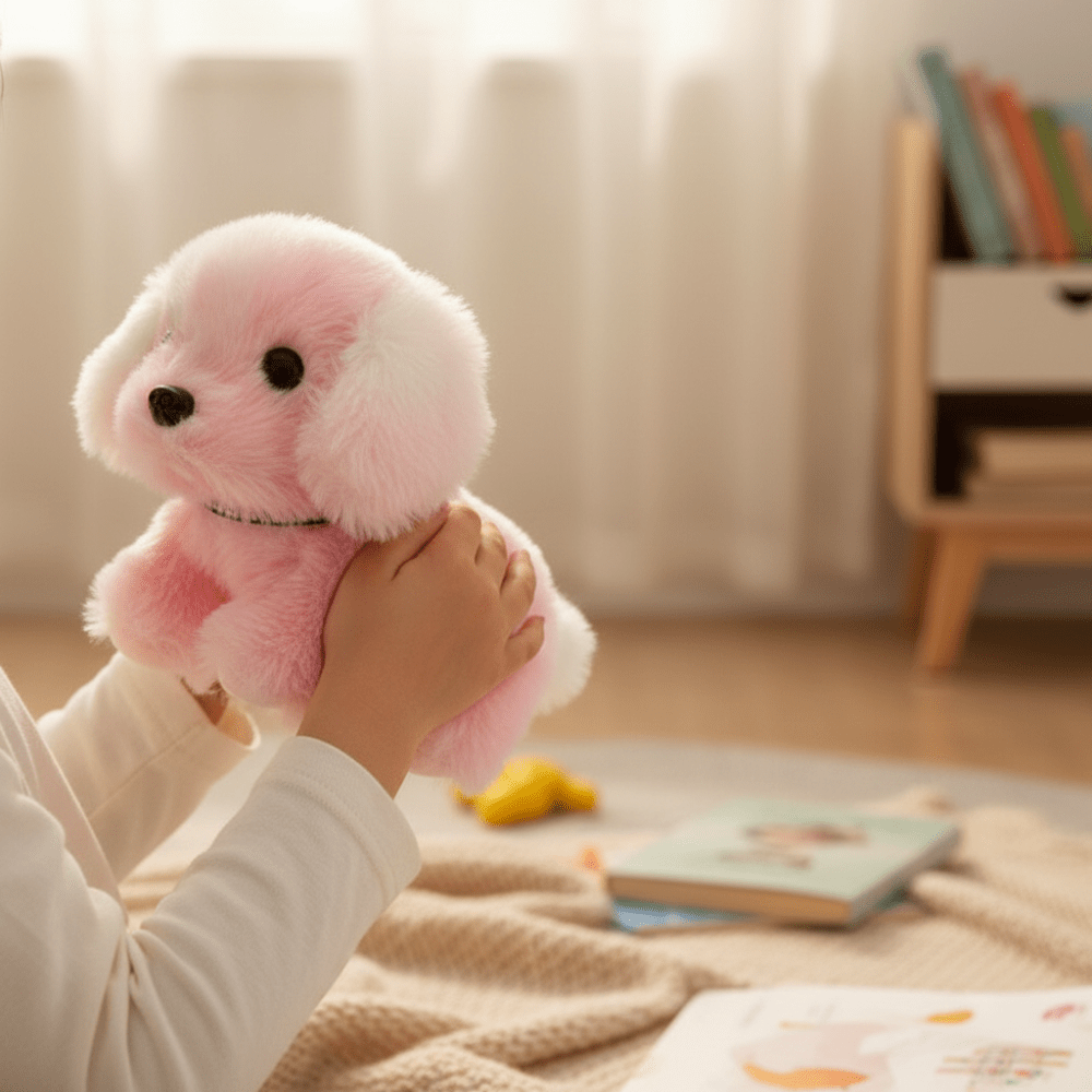 Plush Dog Toy Interactive Walking Barking Puppy Figure - Oracle Gifts