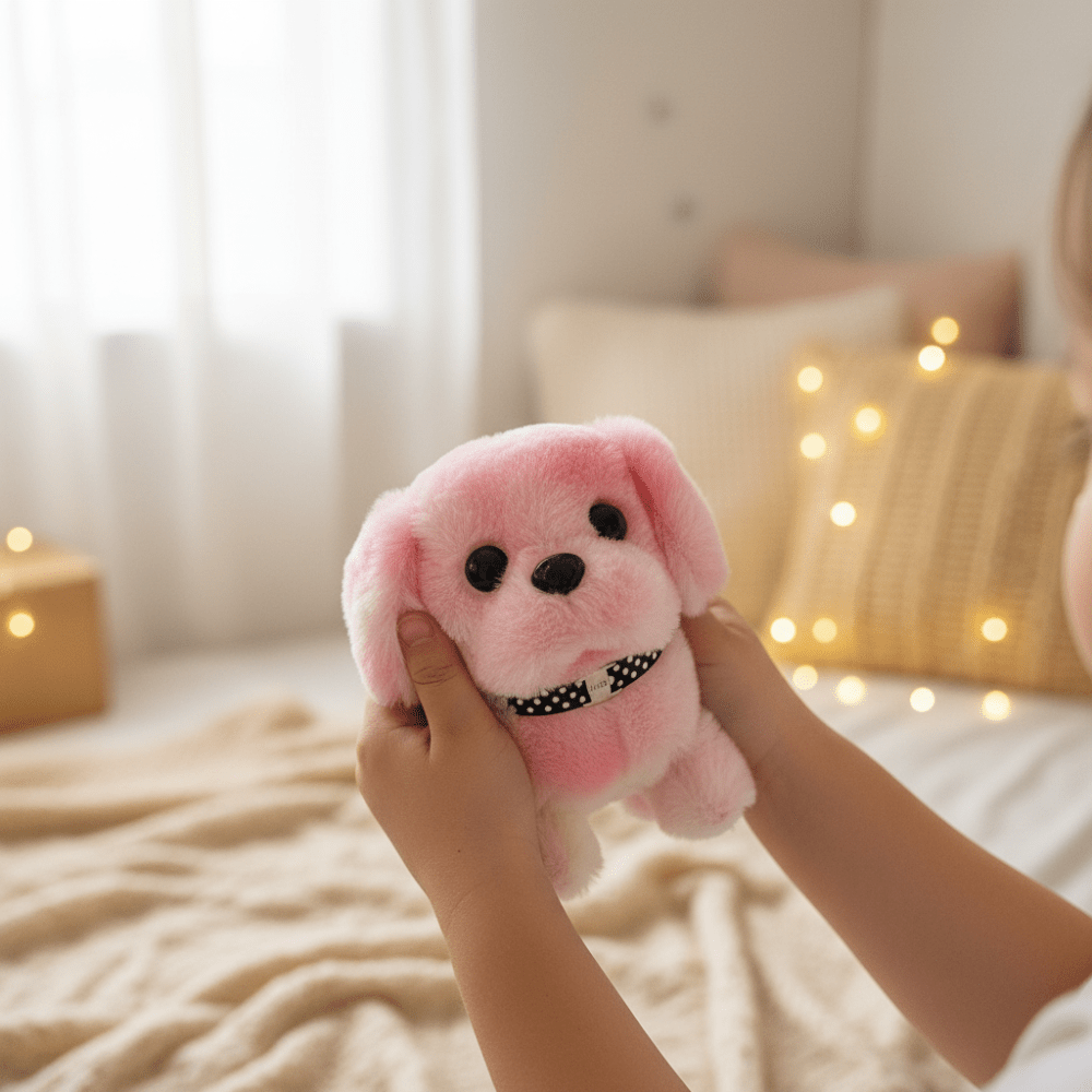 Plush Dog Toy Interactive Walking Barking Puppy Figure - Oracle Gifts