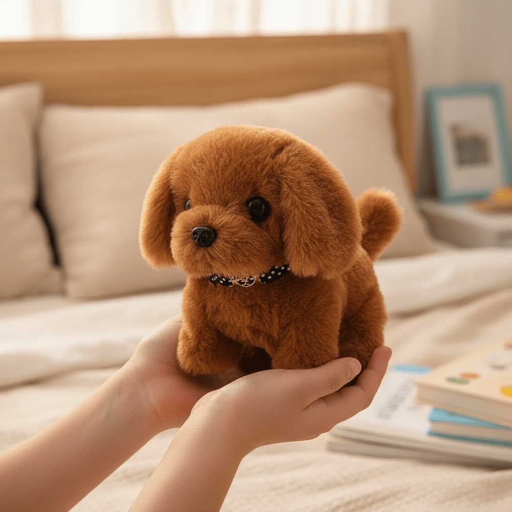 Plush Dog Toy Interactive Walking Barking Puppy Figure - Oracle Gifts