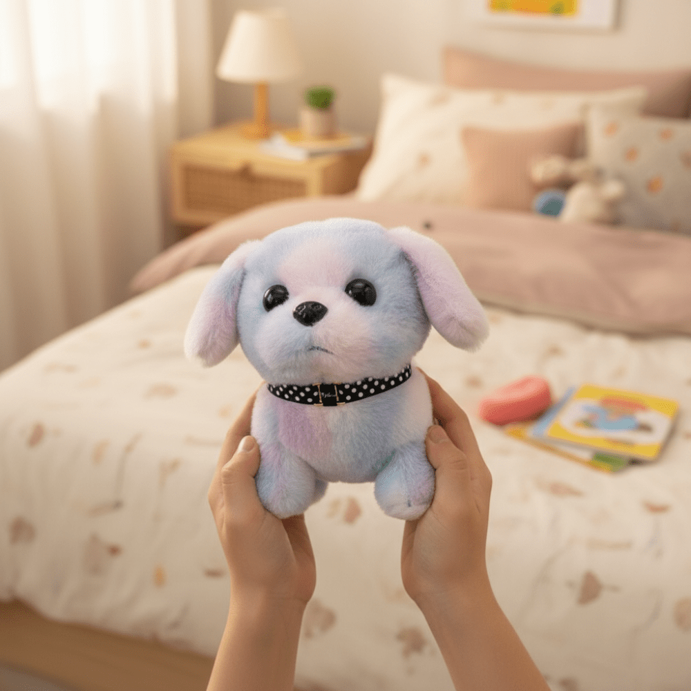 Plush Dog Toy Interactive Walking Barking Puppy Figure - Oracle Gifts