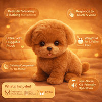 Plush Toy Interactive Puppy Realistic Moving Soft Dog - Oracle Gifts