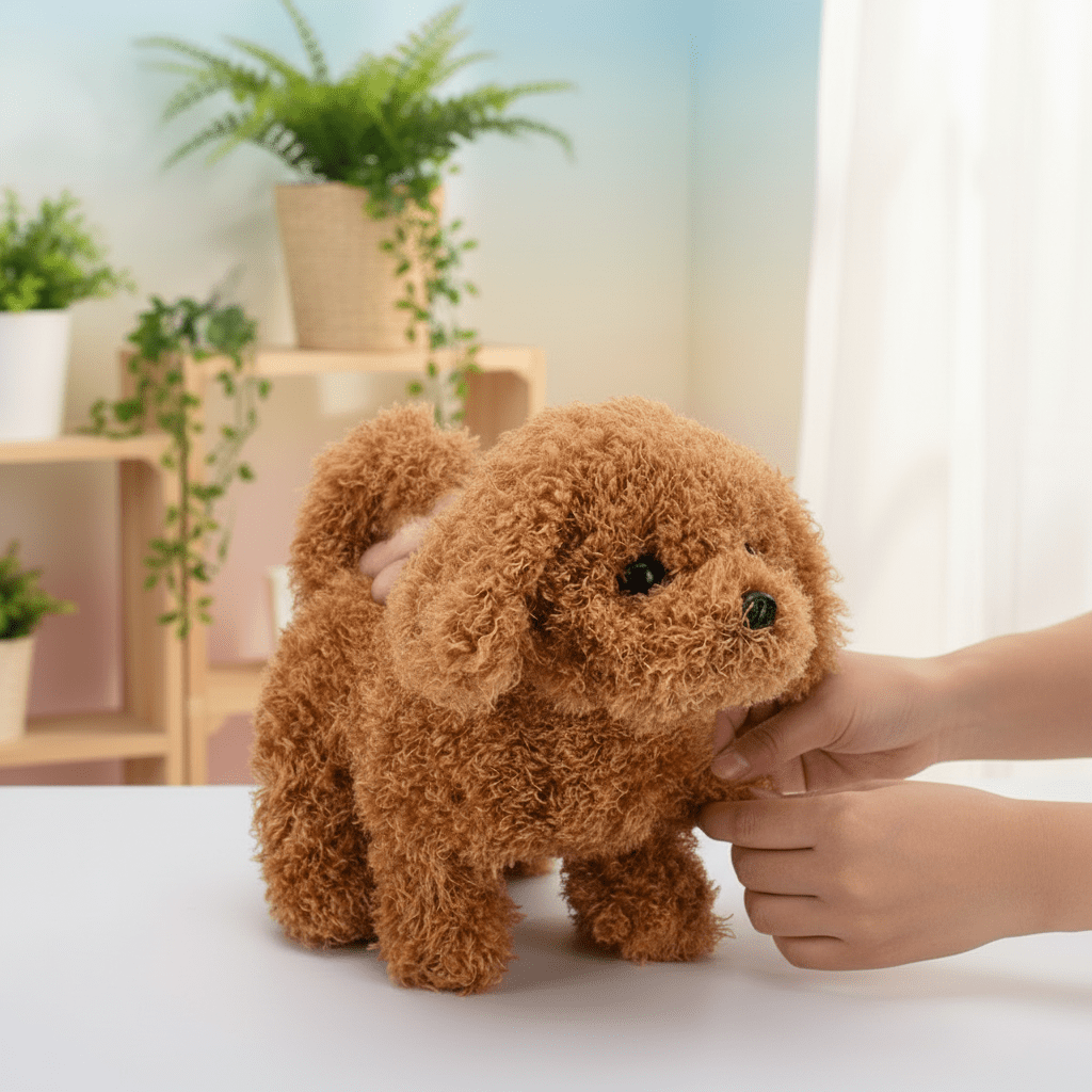 Plush Toy Interactive Puppy Walking Barking Soft Dog - Oracle Gifts