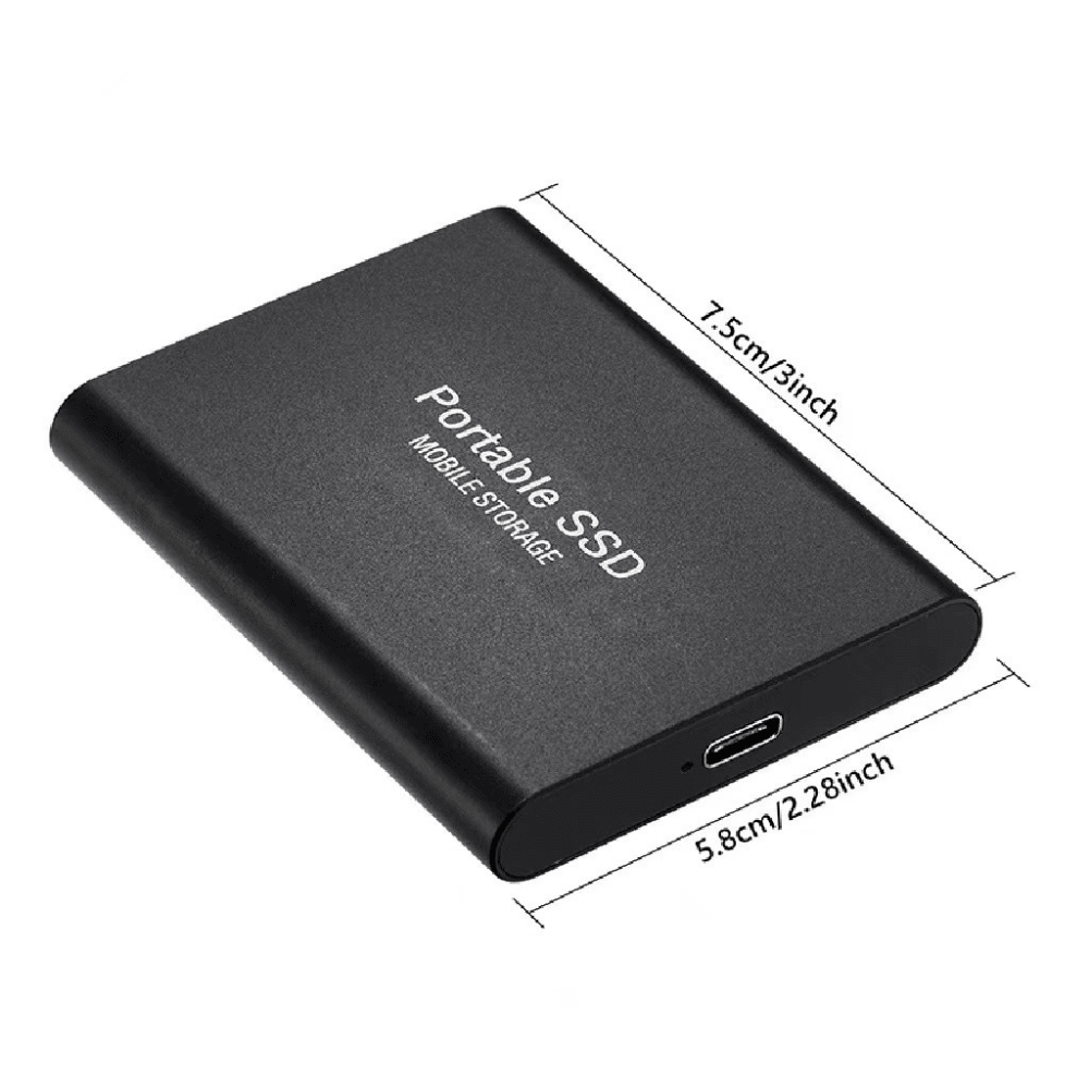 SSD Portable External Drive 512GB Fast Compact USB C Storage - Oracle Gifts