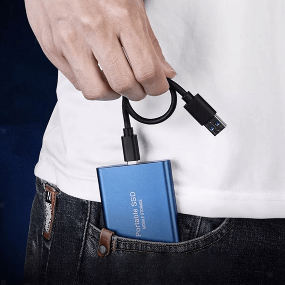 SSD Portable External Drive 512GB Fast Compact USB C Storage - Oracle Gifts