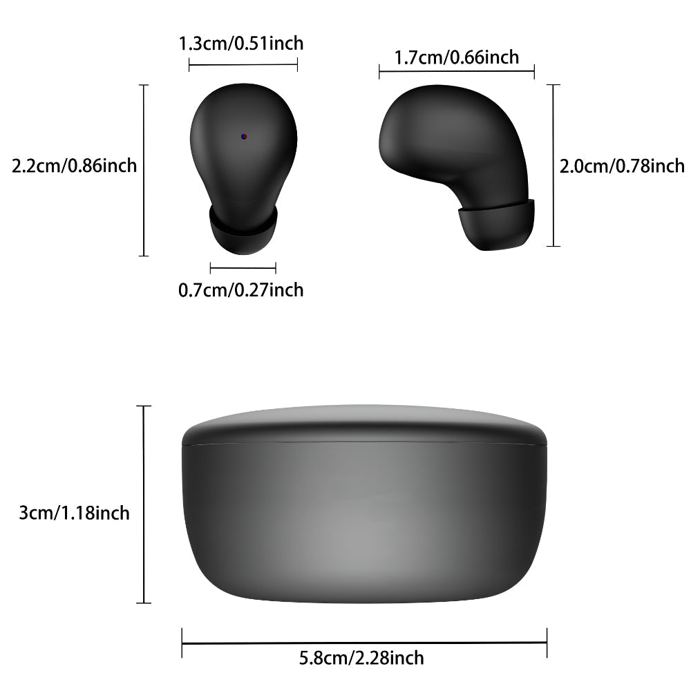 Wireless Mini Earbuds In Ear Touch Control Rechargeable - Oracle Gifts